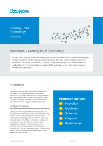Leading ECM Technology