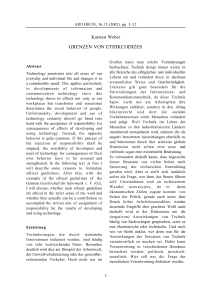 grenzen von ethikcodizes - KRITERION | Journal of Philosophy