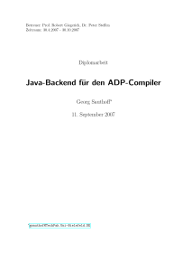 Java-Backend für den ADP-Compiler