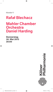 Rafał Blechacz Mahler Chamber Orchestra Daniel Harding