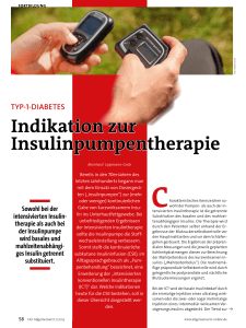 Indikation zur Insulinpumpentherapie