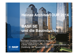 BASF SE und die Bauindustrie Heinze ArchitekTOUR 2014
