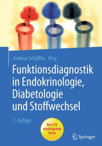 Funktionsdiagnostik in Endokrinologie, Diabetologie und Stoffwechsel