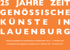 23. Oktober 2011 Ausstellung in der Stadtgalerie Lauenburg vo