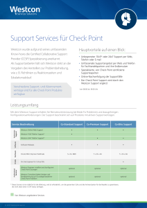 Support Services für Check Point