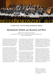 neujahrskonzert 2012 - Universität Mozarteum