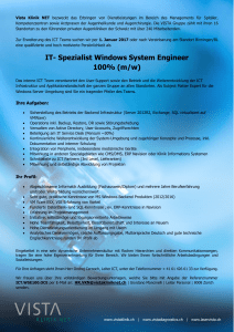IT- Spezialist Windows System Engineer 100% (m/w)