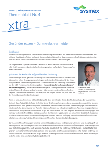 Themenblatt Nr. 4 - Sysmex Deutschland GmbH