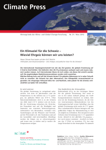 Climate Press - Naturwissenschaften Schweiz