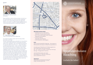 Spezialambulanz Bleaching - Universitätszahnklinik Wien