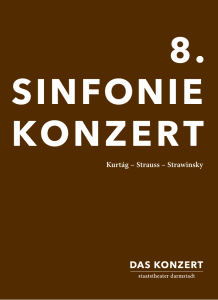 8. Sinfonie konzert - Staatstheater Darmstadt