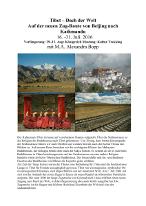 Tibet – Dach der Welt Auf der neuen Zug