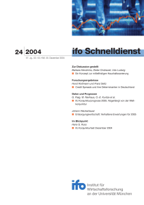 ifo Schnelldienst 24/2004