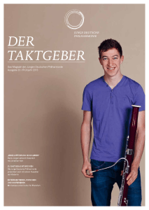 Der TakTgeber - Junge Deutsche Philharmonie