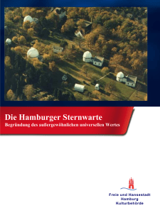 Die Hamburger Sternwarte