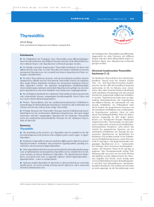 Thyreoiditis - Swiss Medical Forum