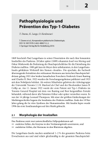 Pathophysiologie und Prävention des Typ-1-Diabetes