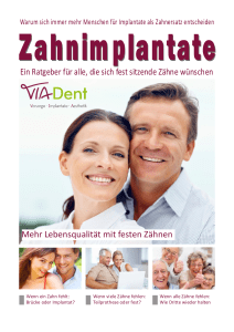 Implantat-Ratgeber Mühlacker - Zahnarztpraxis VIA-Dent