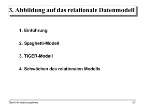 3. Abbildung auf das relationale Datenmodell