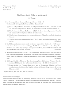 Einführung in die Diskrete Mathematik 5.¨Ubung