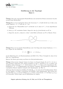 Einführung in die Topologie Blatt 5 - math.uni