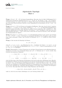 Algebraische Topologie Blatt 5 - math.uni