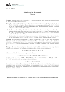 Algebraische Topologie Blatt 3 - math.uni