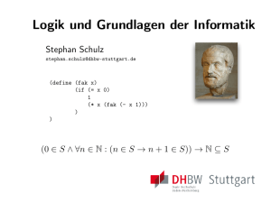 Logik and Grundlagen der Informatik