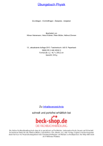 Übungsbuch Physik - ReadingSample - Beck-Shop