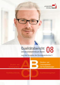 Qualitätsbericht - Universitätsklinikum Bonn