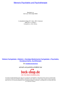 Memorix Psychiatrie und Psychotherapie - Beck-Shop