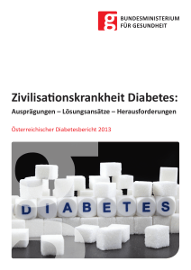 Zivilisationskrankheit Diabetes - Bundesministerium für Gesundheit