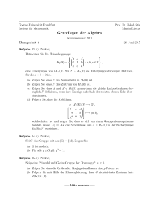 Grundlagen der Algebra - Goethe