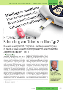 Prozessqualität bei der Behandlung von Diabetes mellitus Typ 2