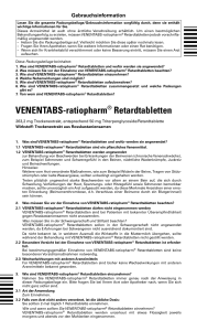 VENENTABS-ratiopharm® Retardtabletten - medikamente-per