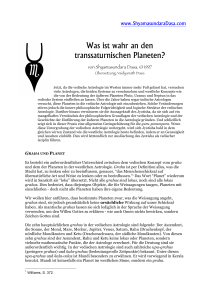 Was ist wahr an den transsaturnischen Planeten?
