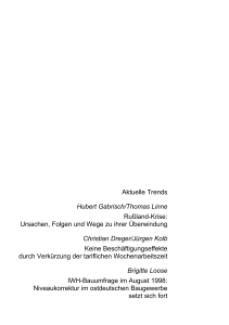 Aktuelle Trends Hubert Gabrisch/Thomas Linne Rußland