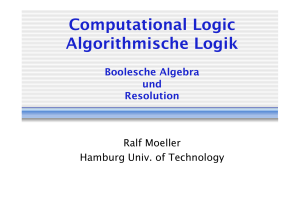 Computational Logic Algorithmische Logik