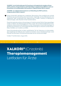 XALKORI® (Crizotinib) Therapiemanagement Leitfaden für