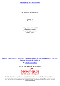 Biochemie des Menschen - ReadingSample - Beck-Shop