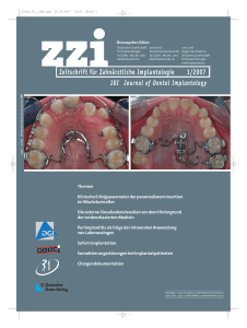 Zeitschrift für Zahnärztliche Implantologie 1/2007