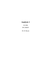 Analysis 1 - Mathematisches Institut Heidelberg