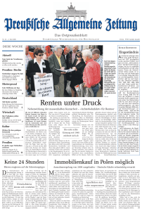 Renten unter Druck - Preussische Allgemeine Zeitung