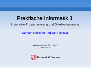 Praktische Informatik 1 - informatik.uni