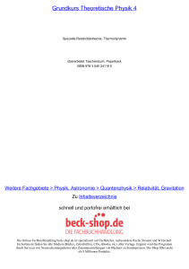 Grundkurs Theoretische Physik 4 - ReadingSample - Beck-Shop