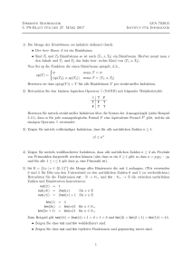 Diskrete Mathematik LVA 703015 3. PS