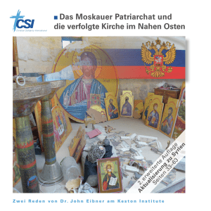 n Das Moskauer Patriarchat und die verfolgte Kirche