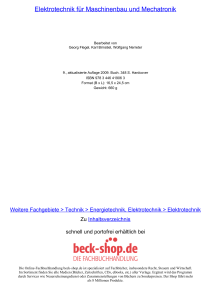 Elektrotechnik für Maschinenbau und Mechatronik - Beck-Shop