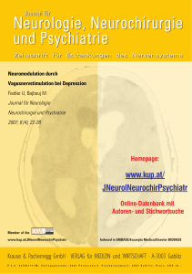 Neuromodulation durch Vagusnervstimulation bei Depression