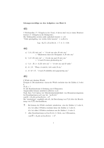 Lösungsvorschläge zu den Aufgaben von Blatt 6: 7 Telefonzellen (̂